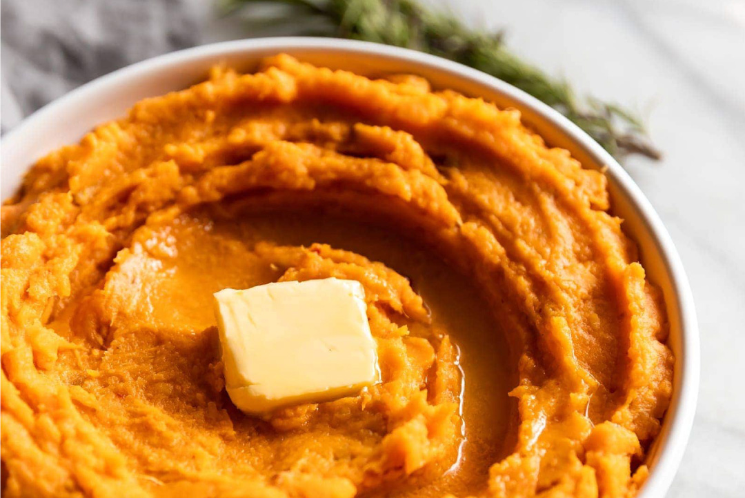 5-Ingredient Chipotle Mashed Sweet Potatoes