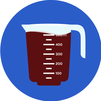 icon - a full measuring cup