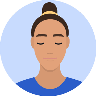 icon - a person's relaxed face
