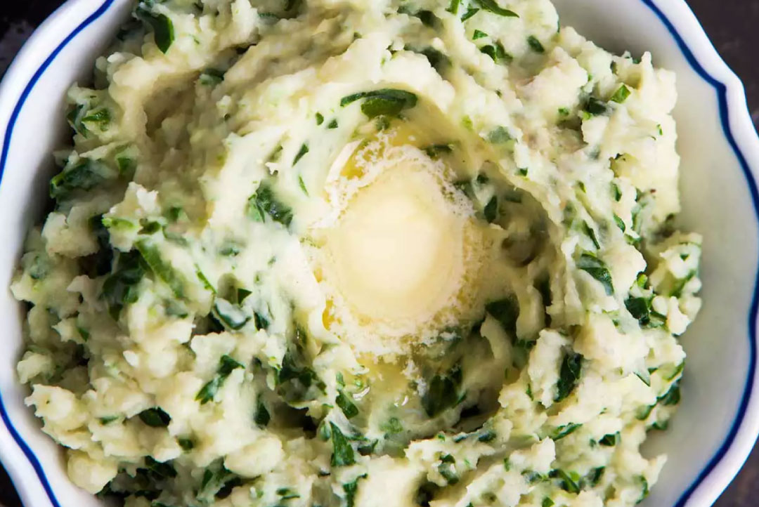 colcannon with butter