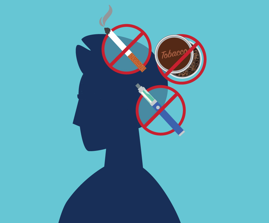 nicotine products on the mind