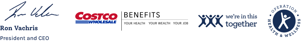 Costco benefits logos frame