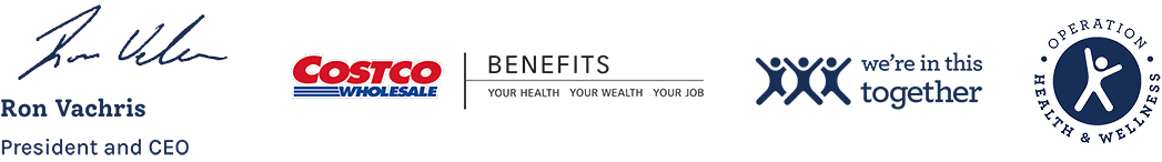 Costco benefits logos frame